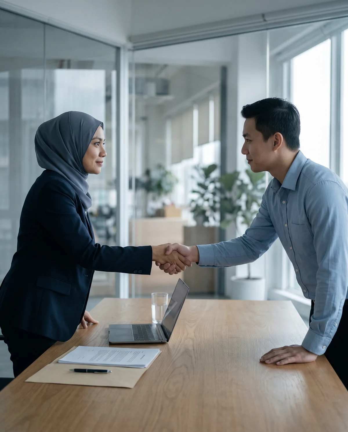Pengurus HR mengalu-alukan pekerja baharu