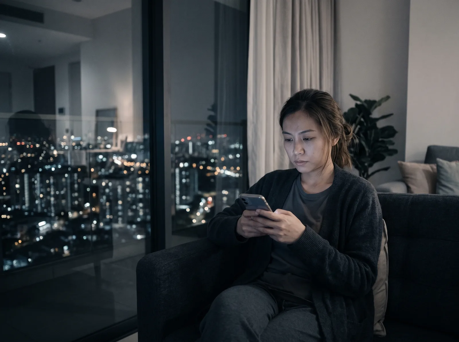Penduduk menempah kemudahan menggunakan telefon bimbit di rumah